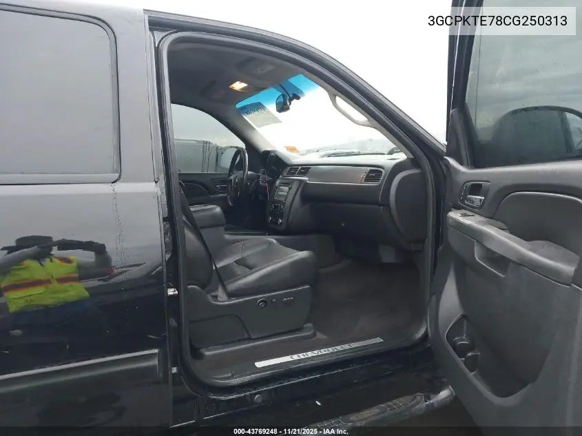 3GCPKTE78CG250313 2012 Chevrolet Silverado 1500 Ltz