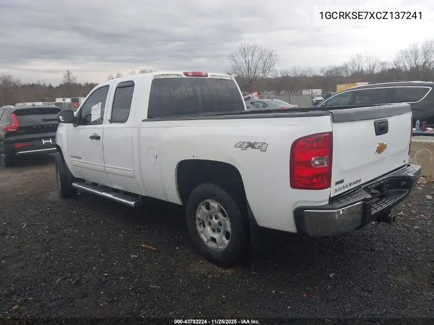 1GCRKSE7XCZ137241 2012 Chevrolet Silverado 1500 Lt