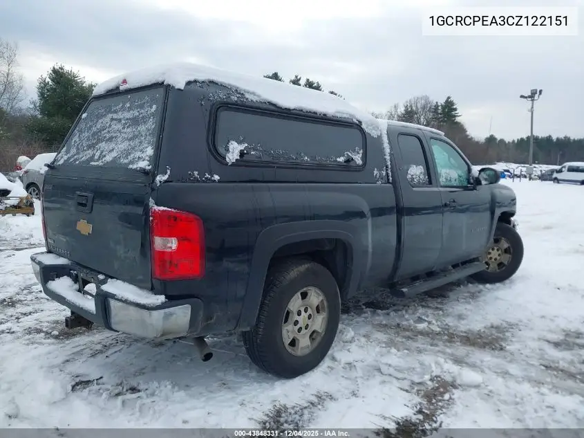 1GCRCPEA3CZ122151 2012 Chevrolet Silverado 1500 Work Truck