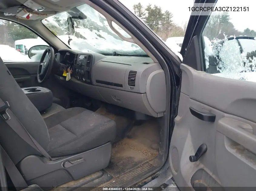 1GCRCPEA3CZ122151 2012 Chevrolet Silverado 1500 Work Truck