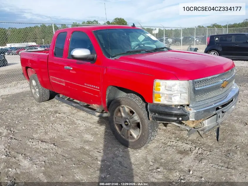 1GCRCSE04CZ334177 2012 Chevrolet Silverado 1500 Lt