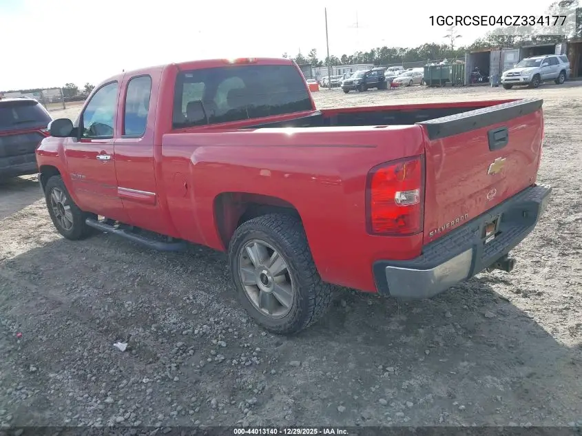 1GCRCSE04CZ334177 2012 Chevrolet Silverado 1500 Lt