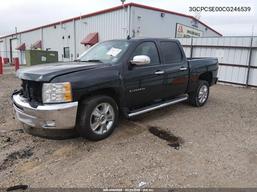 3GCPCSE00CG246539 2012 Chevrolet Silverado 1500 Lt
