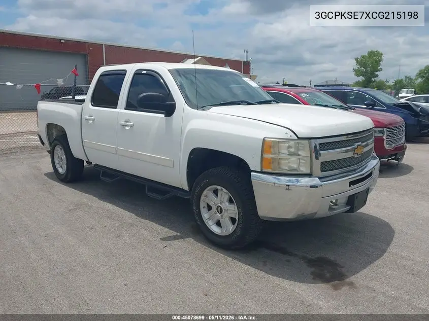 3GCPKSE7XCG215198 2012 Chevrolet Silverado 1500 Lt