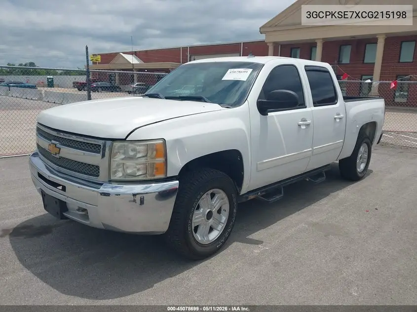 3GCPKSE7XCG215198 2012 Chevrolet Silverado 1500 Lt