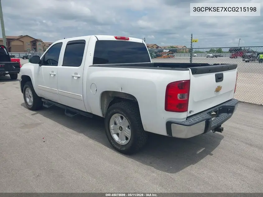 3GCPKSE7XCG215198 2012 Chevrolet Silverado 1500 Lt