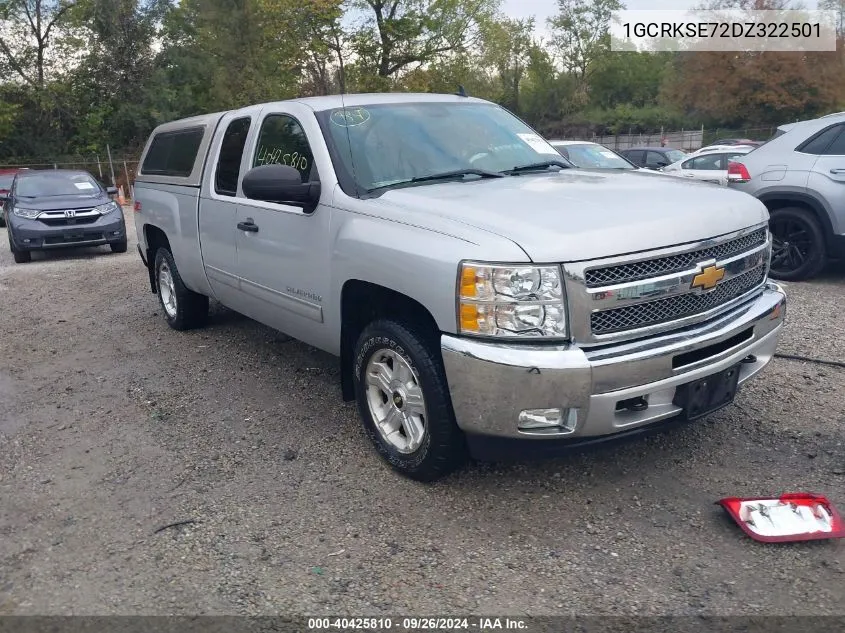 2013 Chevrolet Silverado 1500 Lt VIN: 1GCRKSE72DZ322501 Lot: 40425810