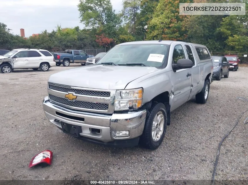 2013 Chevrolet Silverado 1500 Lt VIN: 1GCRKSE72DZ322501 Lot: 40425810