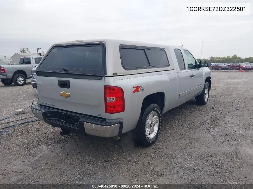 2013 Chevrolet Silverado 1500 Lt VIN: 1GCRKSE72DZ322501 Lot: 40425810