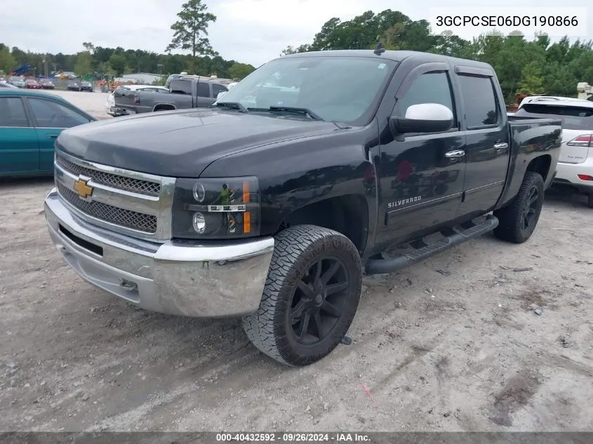 3GCPCSE06DG190866 2013 Chevrolet Silverado 1500 Lt