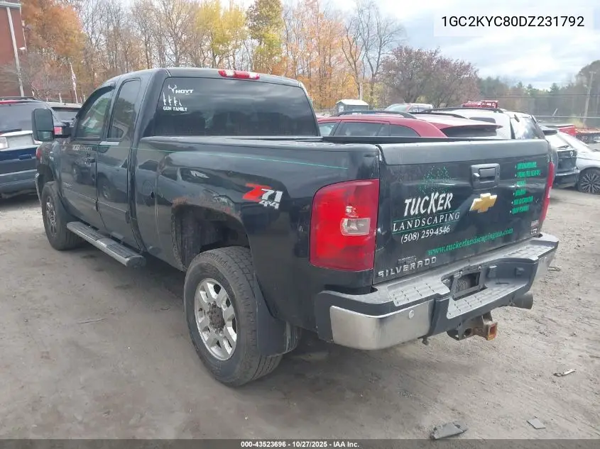 1GC2KYC80DZ231792 2013 Chevrolet Silverado 2500Hd Ltz