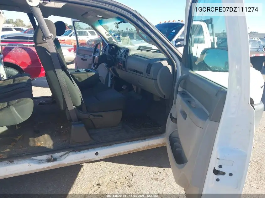 1GCRCPE07DZ111274 2013 Chevrolet Silverado 1500 Work Truck