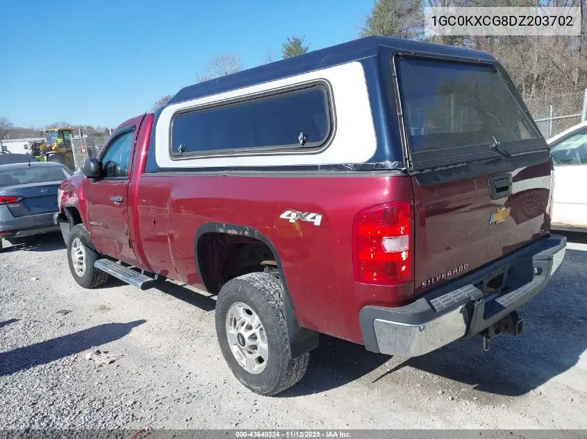 1GC0KXCG8DZ203702 2013 Chevrolet Silverado 2500Hd Lt