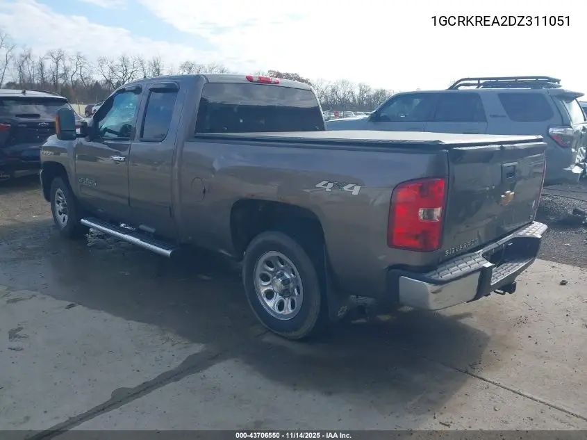 1GCRKREA2DZ311051 2013 Chevrolet Silverado 1500 Ls
