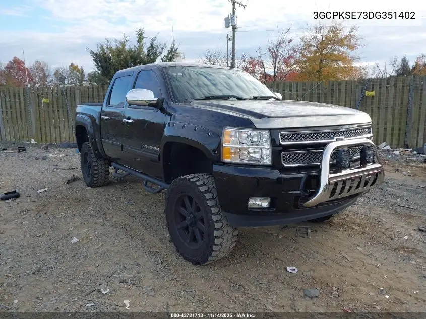 3GCPKSE73DG351402 2013 Chevrolet Silverado 1500 Lt