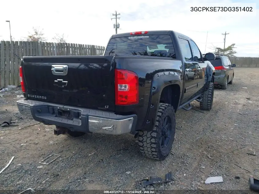 3GCPKSE73DG351402 2013 Chevrolet Silverado 1500 Lt