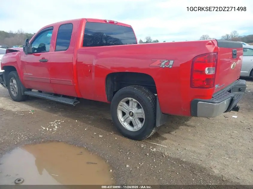 1GCRKSE72DZ271498 2013 Chevrolet Silverado 1500 Lt