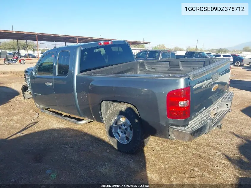 1GCRCSE09DZ378712 2013 Chevrolet Silverado 1500 Lt