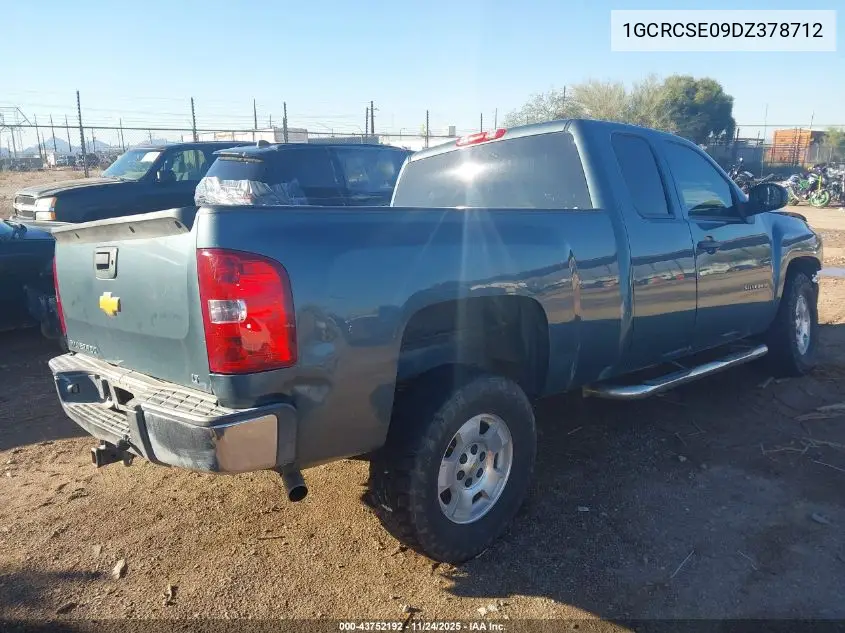 1GCRCSE09DZ378712 2013 Chevrolet Silverado 1500 Lt