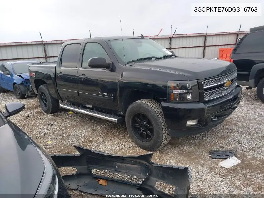 3GCPKTE76DG316763 2013 Chevrolet Silverado 1500 Ltz