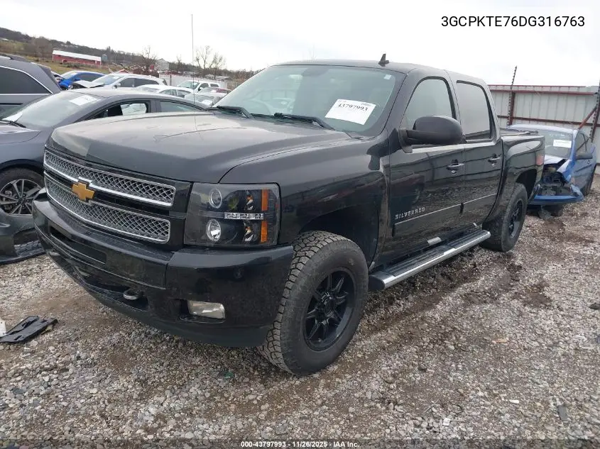 3GCPKTE76DG316763 2013 Chevrolet Silverado 1500 Ltz