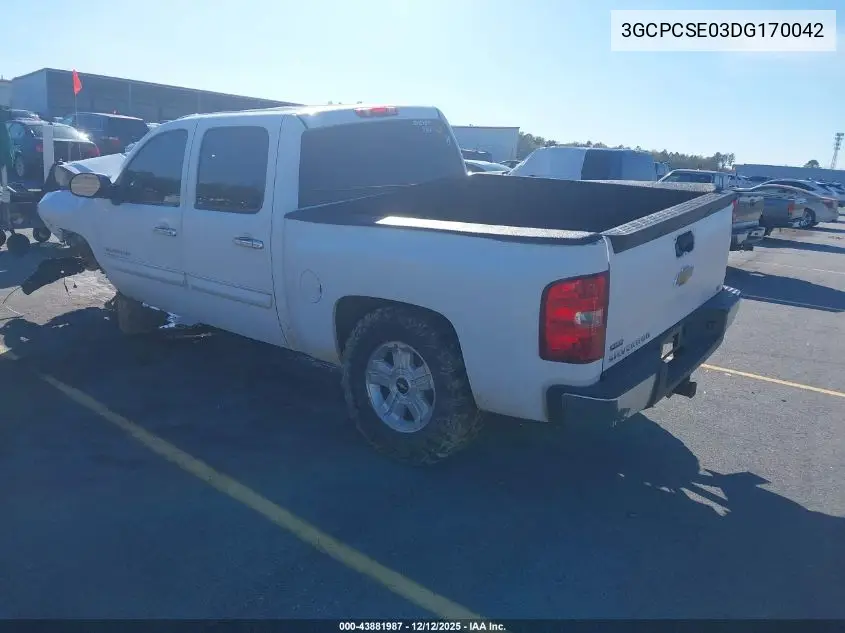 3GCPCSE03DG170042 2013 Chevrolet Silverado 1500 Lt