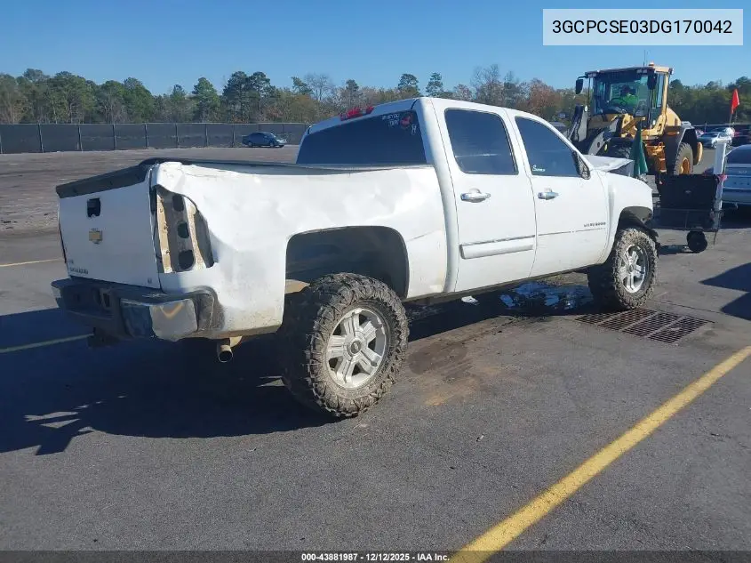 3GCPCSE03DG170042 2013 Chevrolet Silverado 1500 Lt