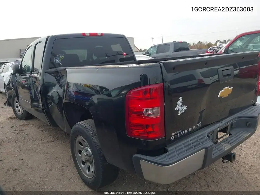 1GCRCREA2DZ363003 2013 Chevrolet Silverado 1500 Ls