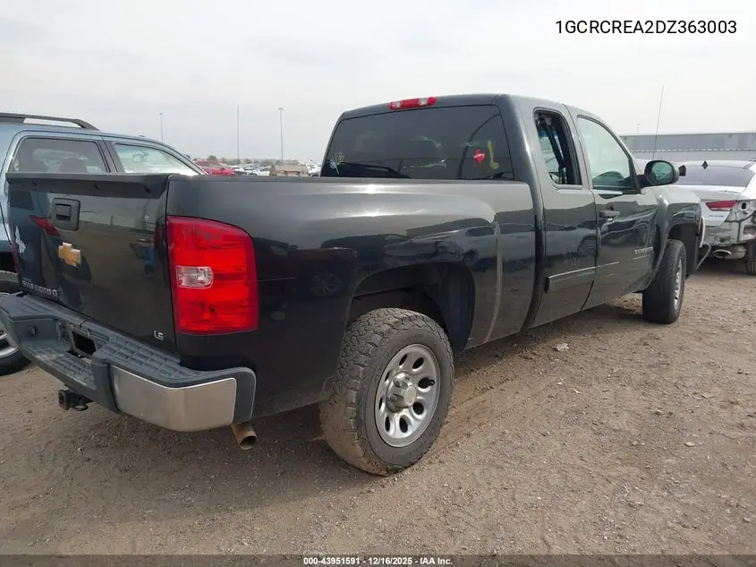 1GCRCREA2DZ363003 2013 Chevrolet Silverado 1500 Ls