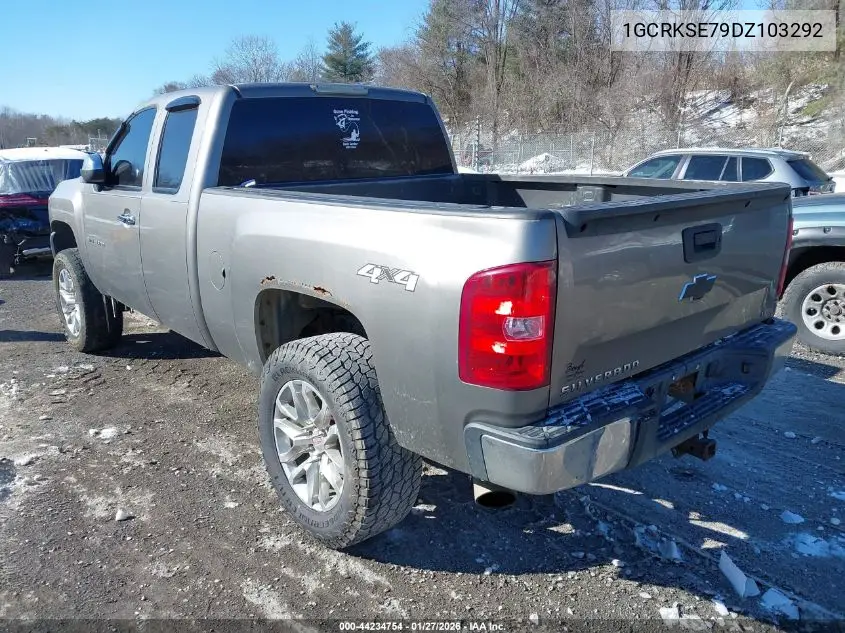 1GCRKSE79DZ103292 2013 Chevrolet Silverado 1500 Lt