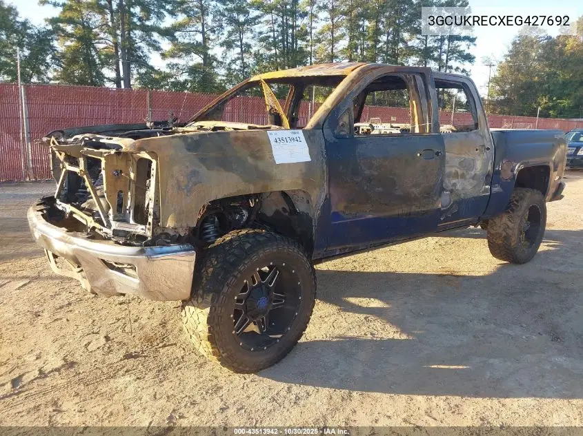 3GCUKRECXEG427692 2014 Chevrolet Silverado 1500 1Lt