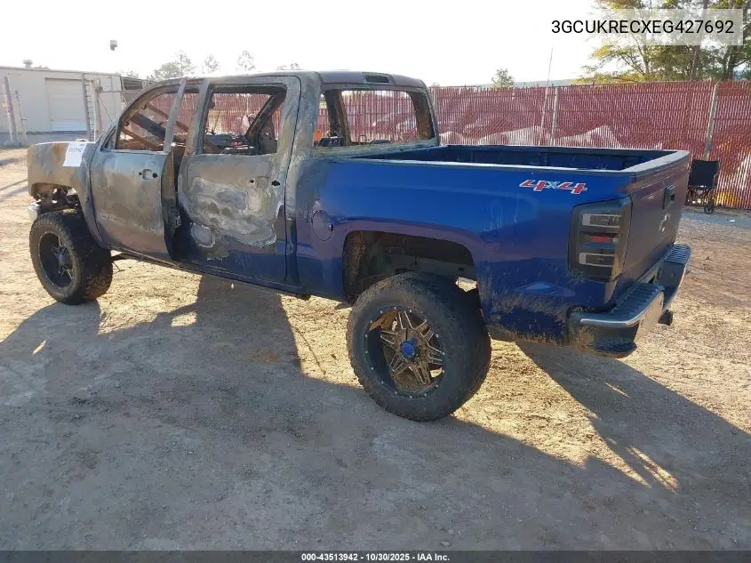 3GCUKRECXEG427692 2014 Chevrolet Silverado 1500 1Lt