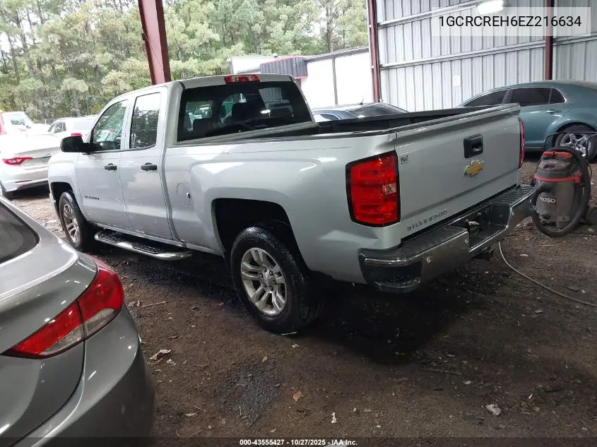 1GCRCREH6EZ216634 2014 Chevrolet Silverado 1500 1Lt