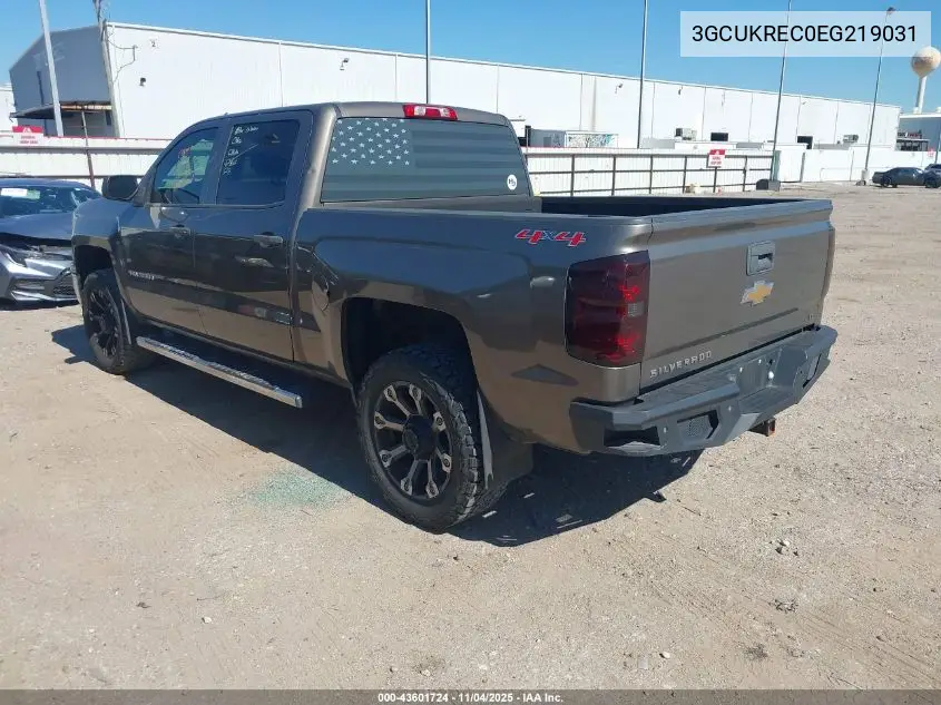 3GCUKREC0EG219031 2014 Chevrolet Silverado 1500 1Lt