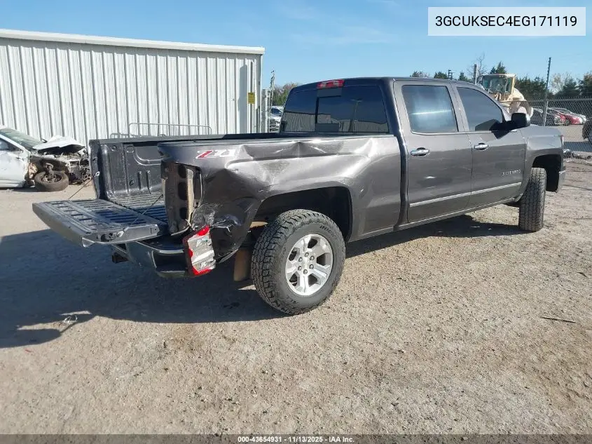3GCUKSEC4EG171119 2014 Chevrolet Silverado 1500 2Lz