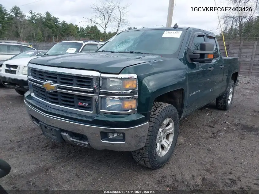 1GCVKREC6EZ403426 2014 Chevrolet Silverado 1500 2Lt
