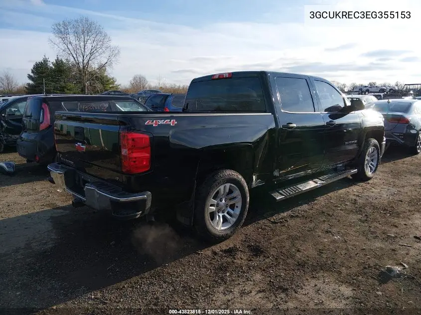 3GCUKREC3EG355153 2014 Chevrolet Silverado 1500 1Lt