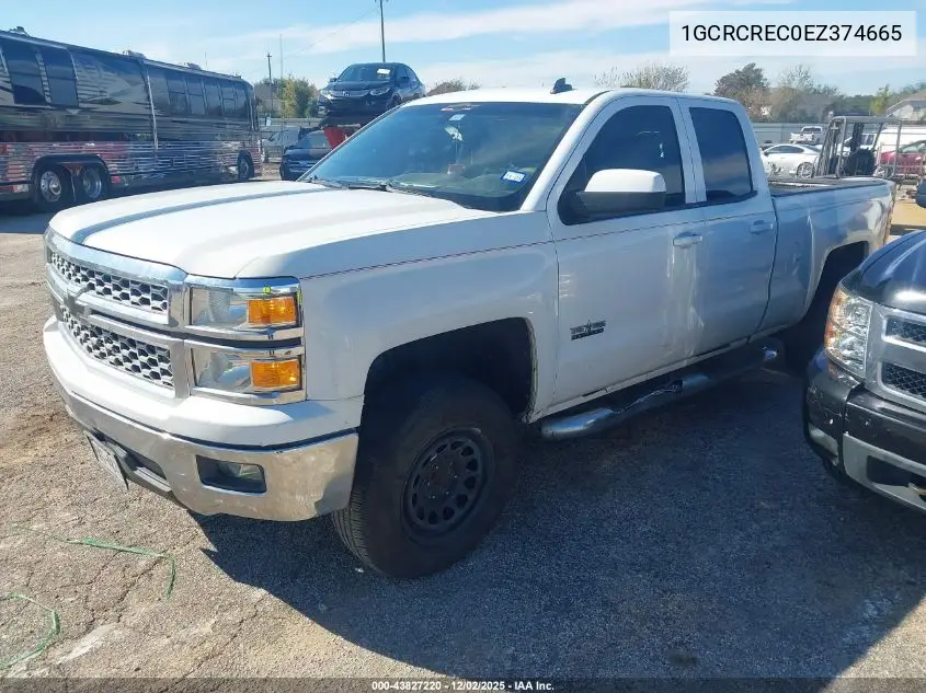 1GCRCREC0EZ374665 2014 Chevrolet Silverado 1500 1Lt