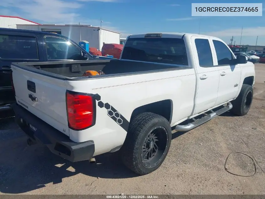 1GCRCREC0EZ374665 2014 Chevrolet Silverado 1500 1Lt