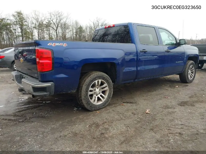 3GCUKREC0EG323650 2014 Chevrolet Silverado 1500 1Lt