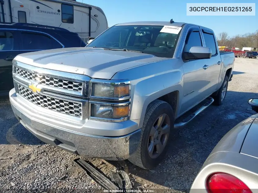 3GCPCREH1EG251265 2014 Chevrolet Silverado 1500 1Lt