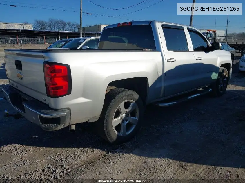 3GCPCREH1EG251265 2014 Chevrolet Silverado 1500 1Lt