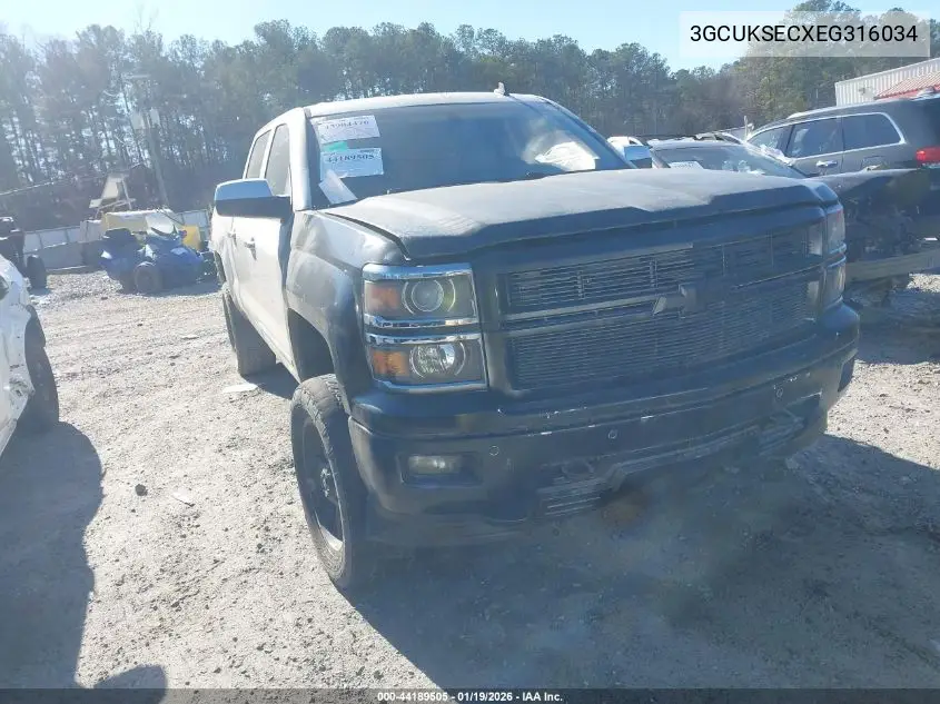 3GCUKSECXEG316034 2014 Chevrolet Silverado 1500 1Lz/2Lz