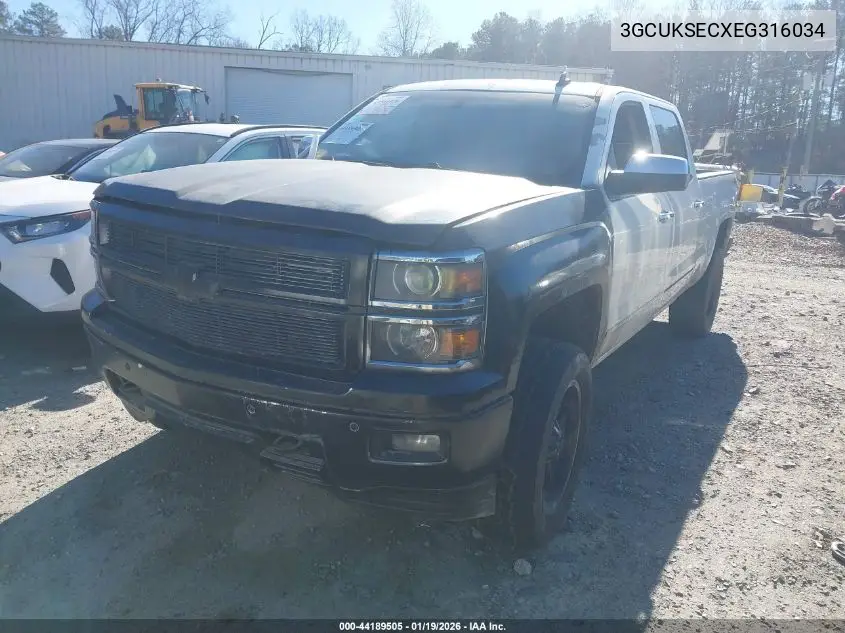 3GCUKSECXEG316034 2014 Chevrolet Silverado 1500 1Lz/2Lz