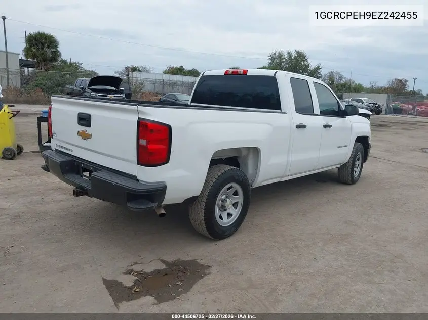 1GCRCPEH9EZ242455 2014 Chevrolet Silverado 1500 Work Truck 1Wt