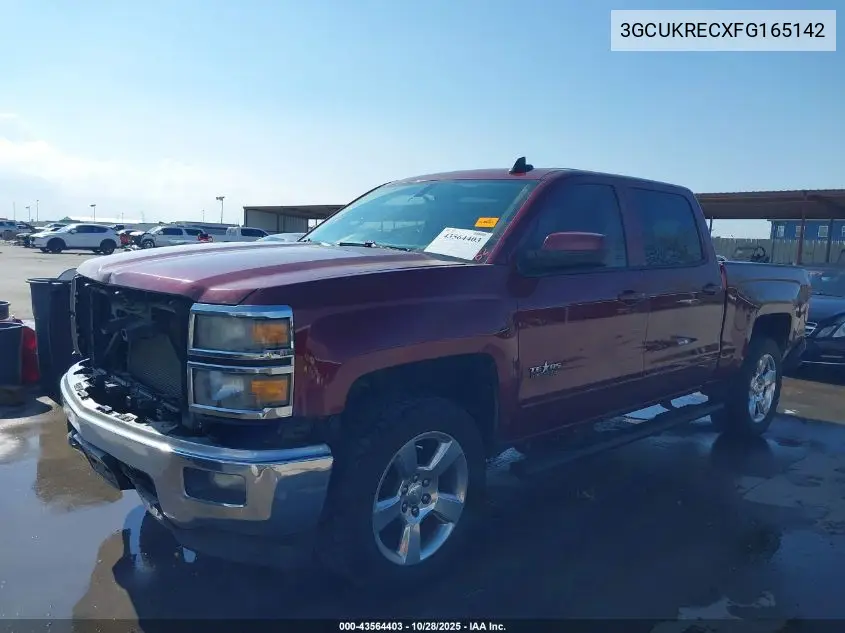 3GCUKRECXFG165142 2015 Chevrolet Silverado 1500 1Lt