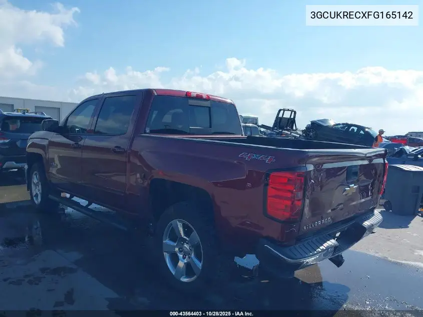 3GCUKRECXFG165142 2015 Chevrolet Silverado 1500 1Lt