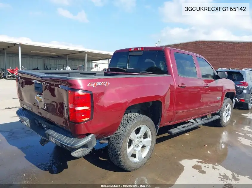 3GCUKRECXFG165142 2015 Chevrolet Silverado 1500 1Lt