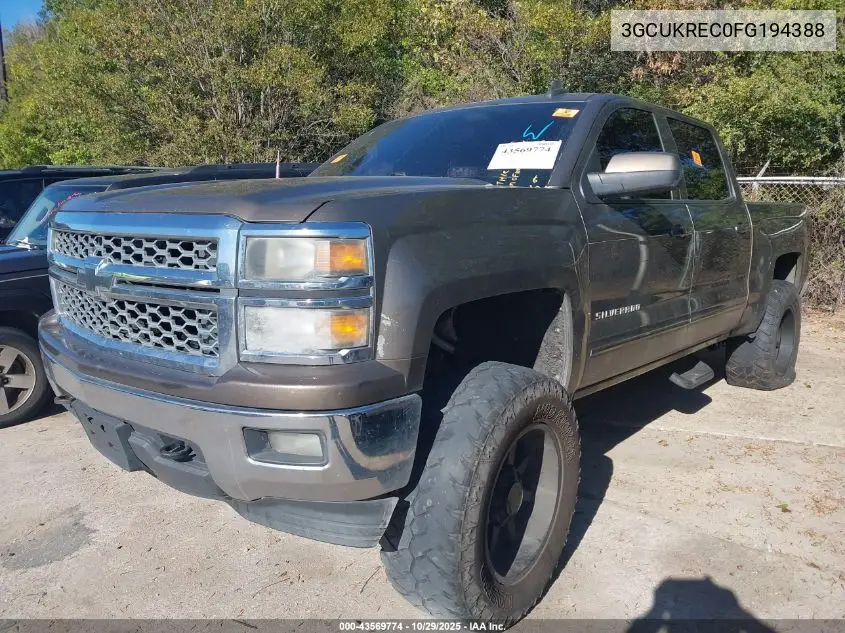 3GCUKREC0FG194388 2015 Chevrolet Silverado 1500 1Lt