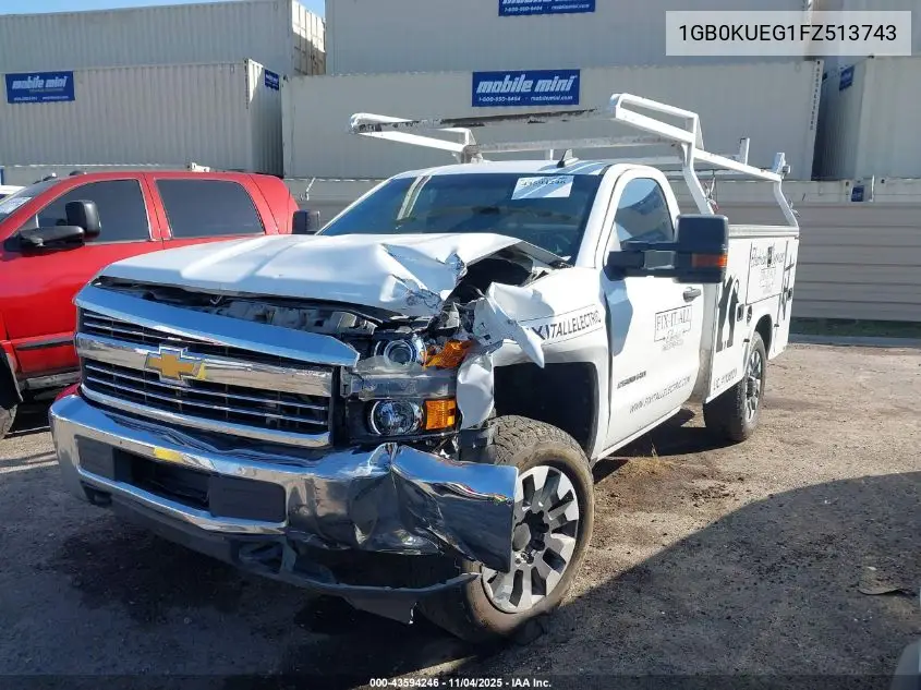 1GB0KUEG1FZ513743 2015 Chevrolet Silverado 2500Hd Wt